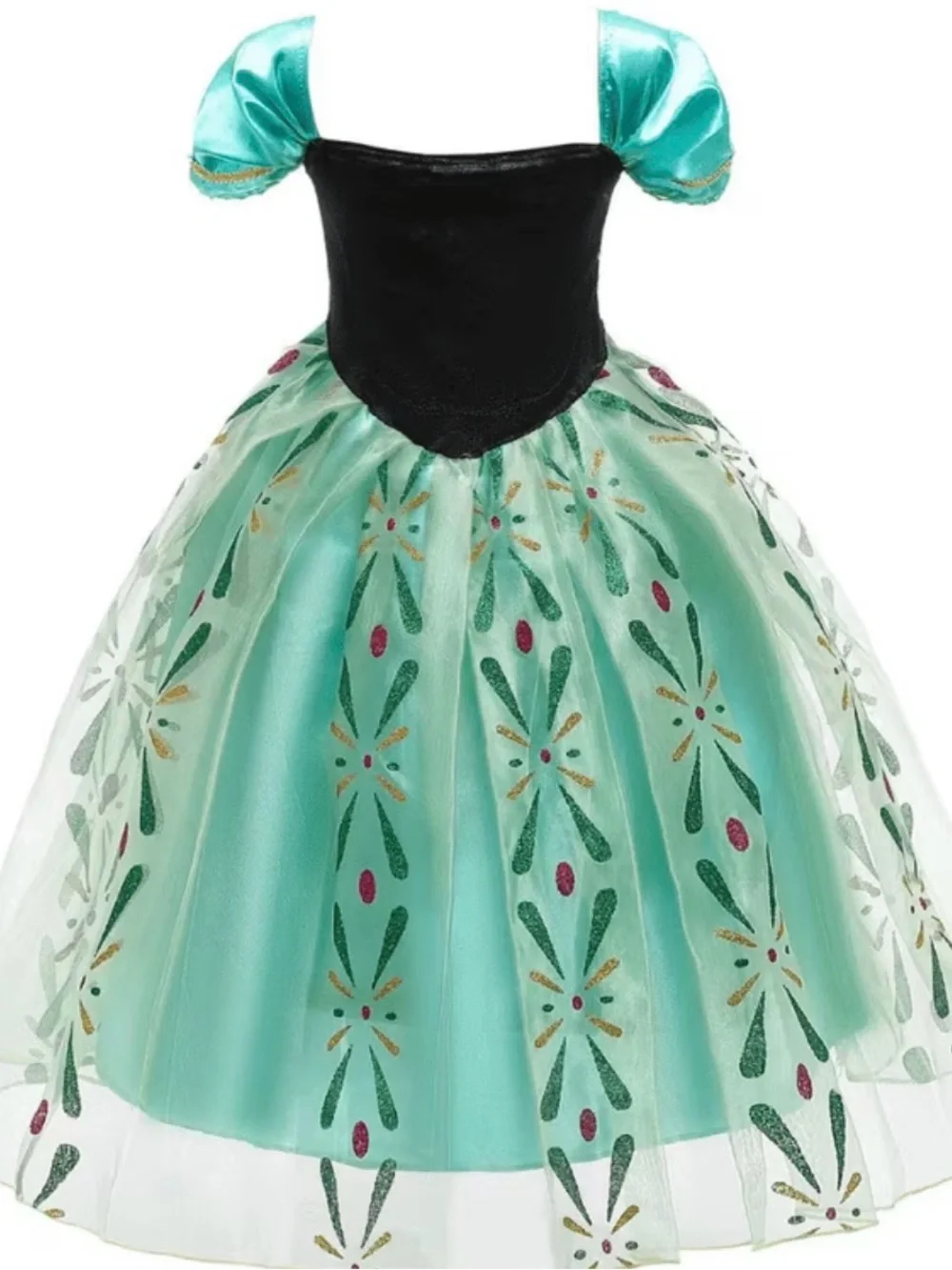 Disney ❄️ FROZEN ❄️ ANNA CORONATION DELUXE DRESS SIZE 3T-4T (100) 🌟EUC🌟